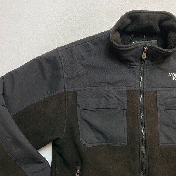 Vintage The North Face Salinas Jacket Mens M Black Heavyweight Fleece Full Zip - Picture 7 of 14